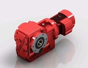 Ελικοειδής συνδεμένη ταχύτητα Reductor μηχανών λοξοτμήσεων με τα κόκκινα μέρη μετάδοσης δύναμης άξονων