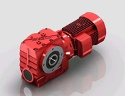 Ελικοειδής συνδεμένη ταχύτητα Reductor μηχανών λοξοτμήσεων με τα κόκκινα μέρη μετάδοσης δύναμης άξονων
