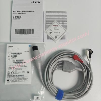 Mindray 6Pin 3-Lead ECG Cable ,AHA,Defib-P EA6131B PN 0010-30-43117